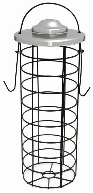 En Gardman Mejseboldeholder med låg, perfekt til dit fristed.