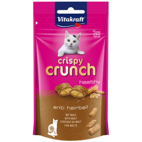 Vitakraft Kattegodbid med malt, Crispy Crunch kattegodbidder, der hjælper med at forebygge hårbolde.