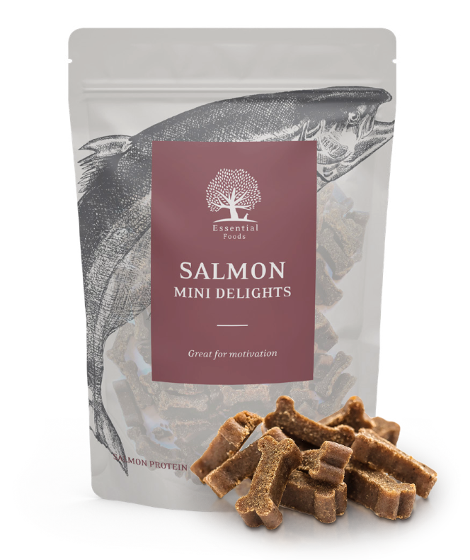 ESSENTIAL Salmon mini delights - små bløde kornfri laksegodbidder