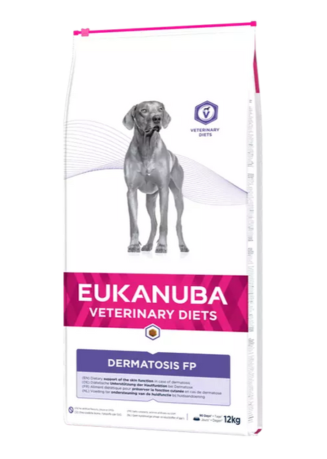 Eukanuba Dermatosis Veterinary Diets Dermatosis FP til hunde med hudproblemer