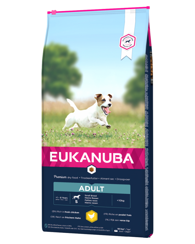 Eukanuba foder til voksne små hunde