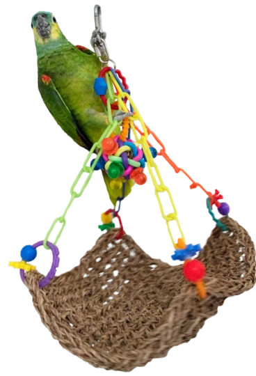 Fugle aktivitet, Fuglelegetøj, Gynge med legetøj