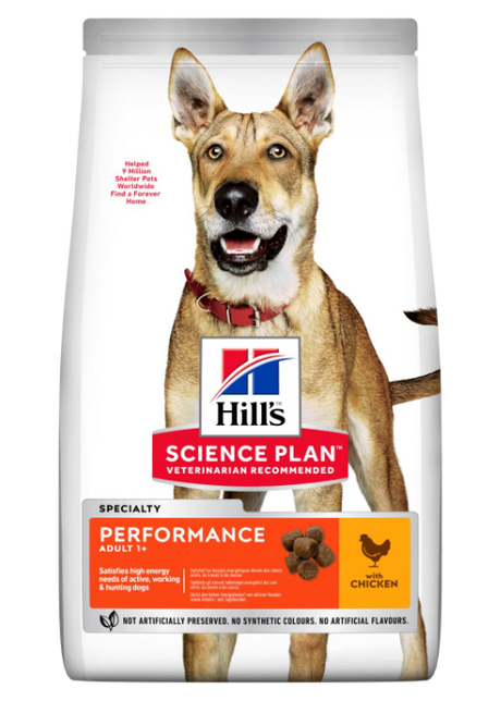 12kg HILL'S SCIENCE PLAN Performance hundefoder med kylling