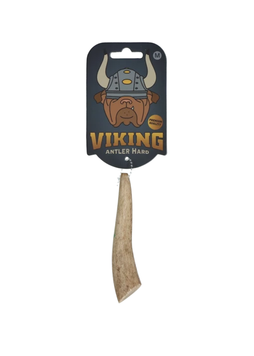 Hård Kronhjortegevir viking horn til hunde (Flere størrelser)
