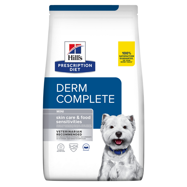 Hill's PRESCRIPTION DIET Derm Complete Mini Environmental/Food Sensitivities tørfoder til hunde med æg & ris