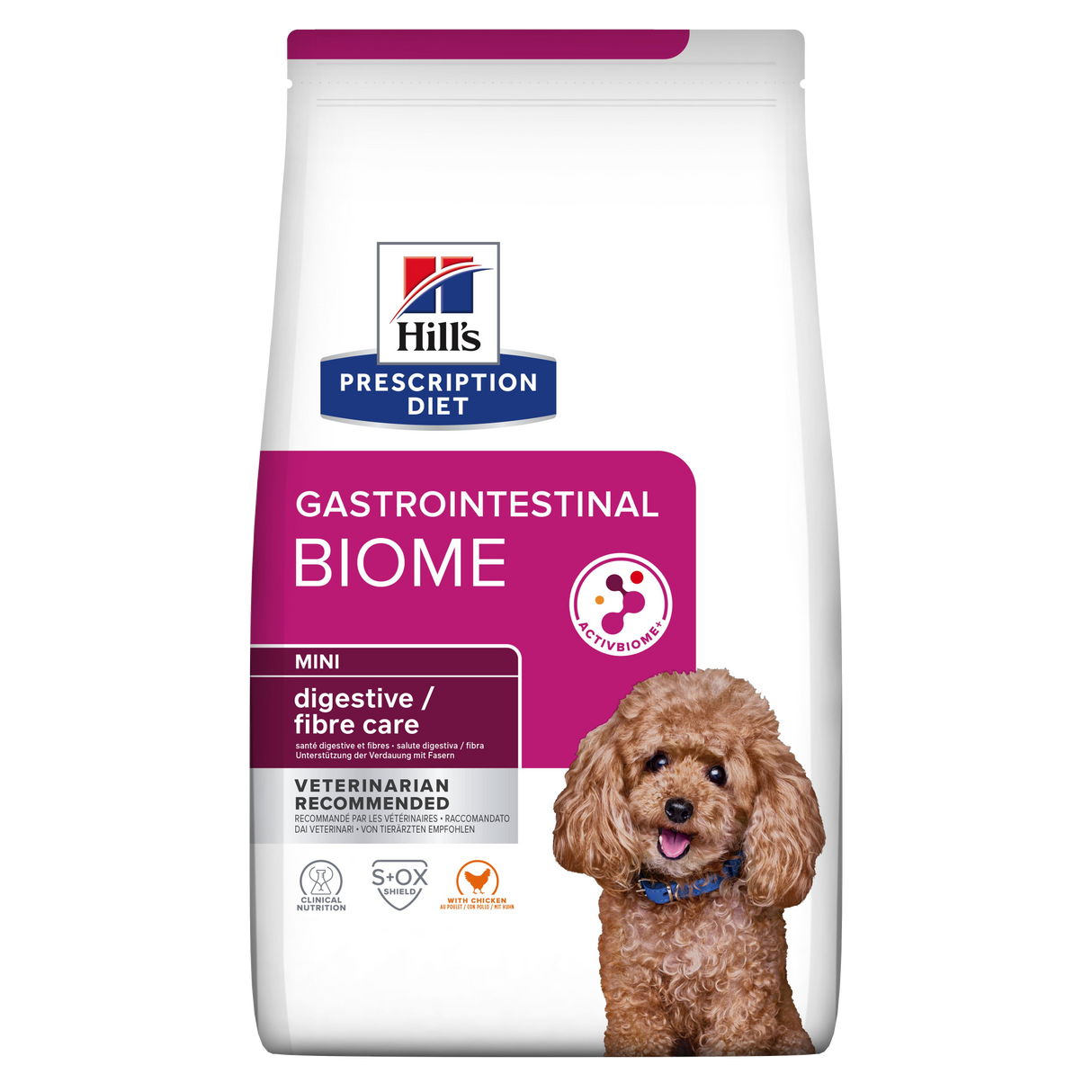 Hill’s PRESCRIPTION DIET Gastrointestinal Biome Mini tørfoder til hunde med kylling 3kg pose