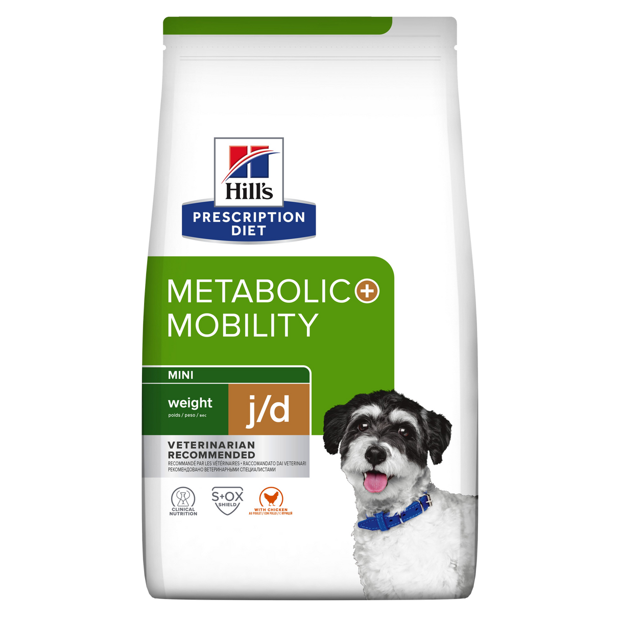 Hill's PRESCRIPTION DIET Metabolic + Mobility Mini Weight Management tørfoder til hunde med kylling 3kg pose