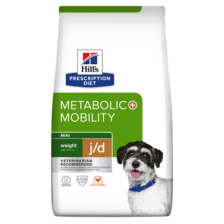 Hill's PRESCRIPTION DIET Metabolic + Mobility Mini Weight Management tørfoder til hunde med kylling 3kg pose