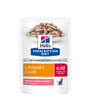 Hill's PRESCRIPTION DIET c/d Multicare Stress Urinary Care vådfoder til katte med laks 12x85g portionsposer