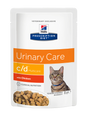 Hill's PRESCRIPTION DIET c/d Multicare Urinary Care vådfoder til katte med kylling 12x85g portionsposer
