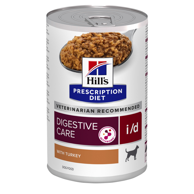 Hill's PRESCRIPTION DIET i/d Digestive Care vådfoder til hunde med kalkun 12x360g dåse
