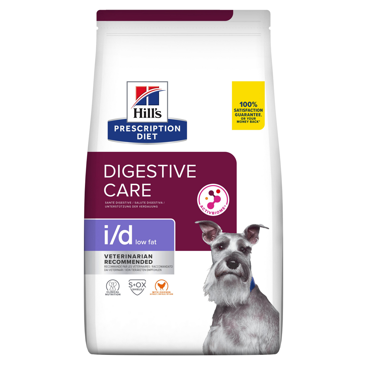 Hill's PRESCRIPTION DIET i/d Low Fat Digestive Care tørfoder til hunde med kylling 12kg pose