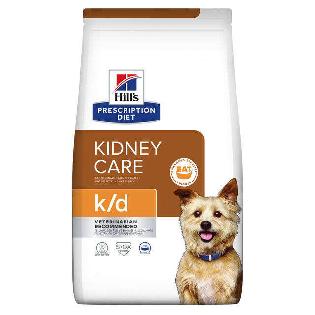 Hill's PRESCRIPTION DIET k/d Kidney Care tørfoder til hunde med kylling 12kg pose