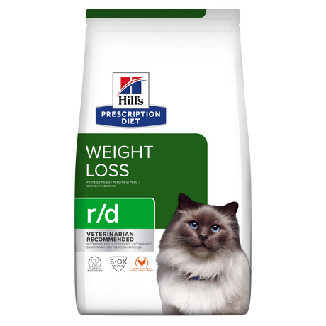 Hill's PRESCRIPTION DIET r/d Weight Reduction tørfoder til katte med kylling 3kg pose