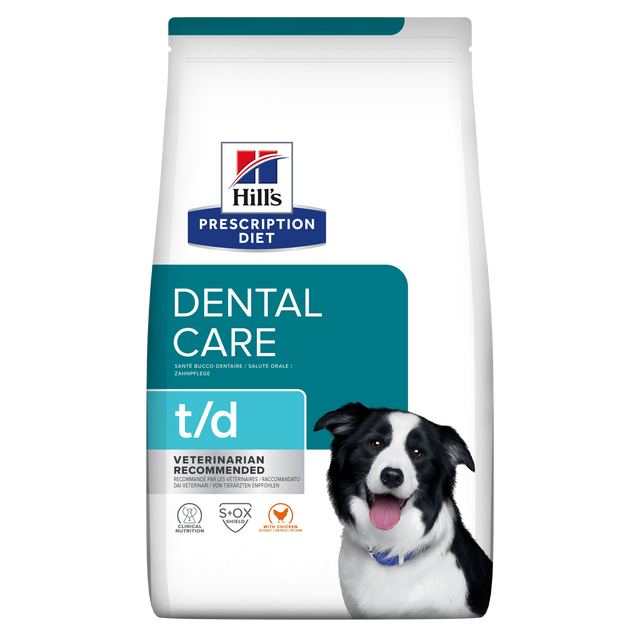 Hill's PRESCRIPTION DIET t/d Dental Care tørfoder til hunde med kylling 10kg pose