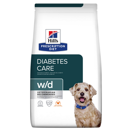 Hill's PRESCRIPTION DIET w/d Diabetes Care tørfoder til hunde med kylling 10kg pose