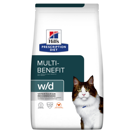 Hill's PRESCRIPTION DIET w/d Multi-Benefit tørfoder til katte med kylling 3kg pose
