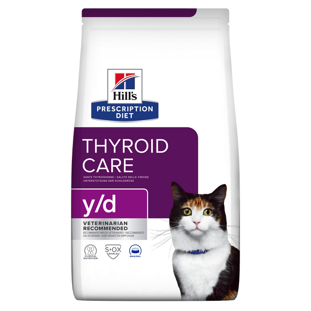Hill's PRESCRIPTION DIET y/d Thyroid Care tørfoder til katte 1.5kg pose