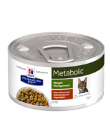 Hill's Prescription Dieat Feline Metabolic Stew med kylling og grøntsager 24x82g dåser