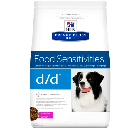 Hill's Prescription Diet d/d med And til hunde med hudproblemer 5 kg.