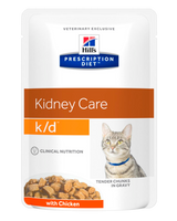 Hill's Prescription Diet k/d vådfoder med kylling til katte med nyrelidelser