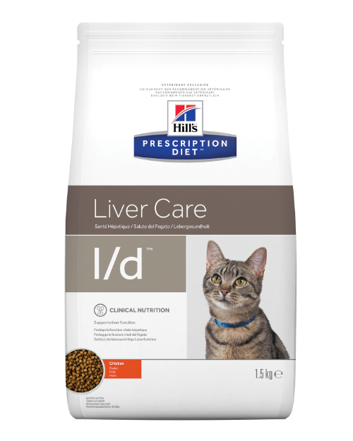 Hill's Prescription Diet l/d kattemad til katte med leversygdomme 1,5kg