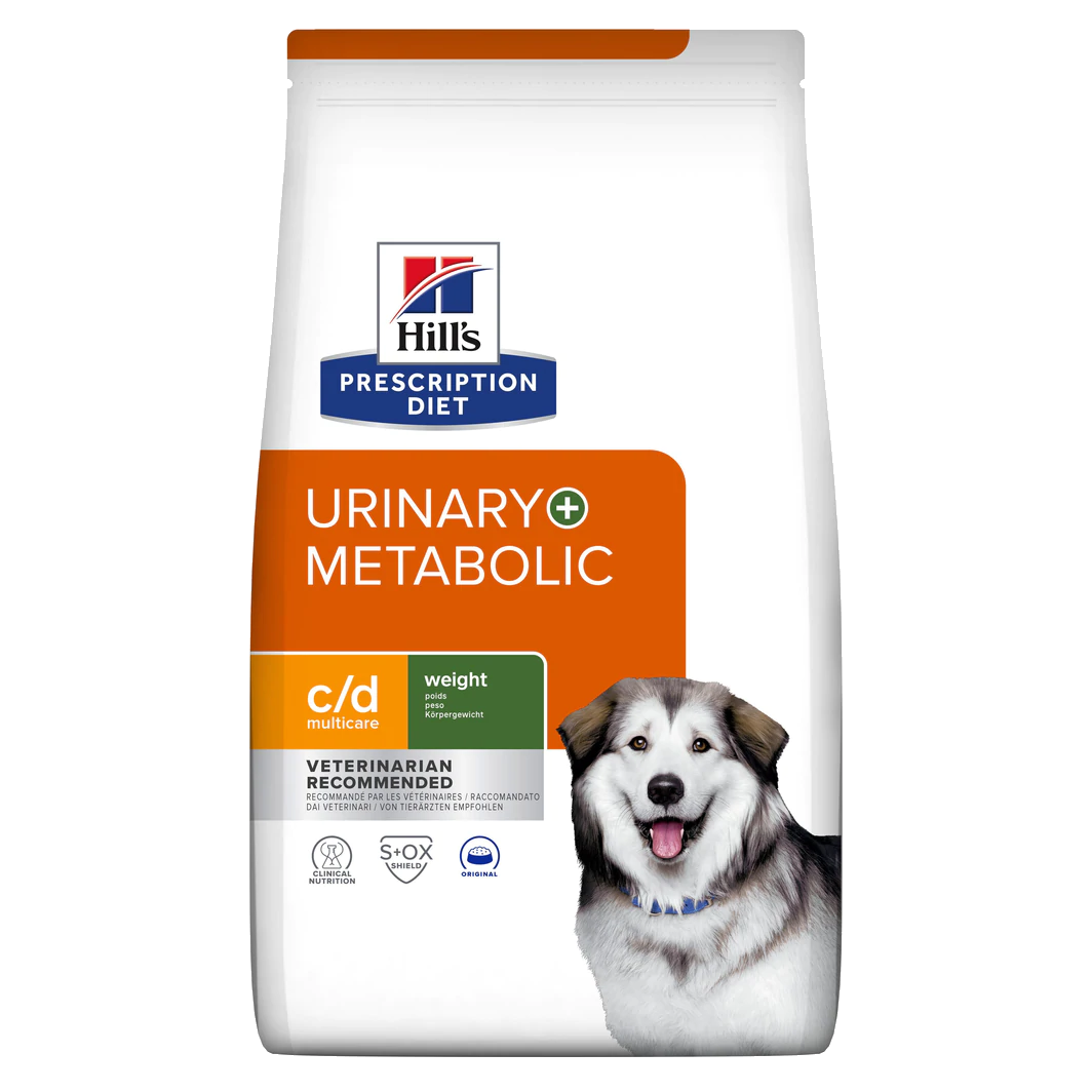 Hill's PRESCRIPTION DIET c/d Multicare + Metabolic, Urinary + Weight care tørfoder til hunde 12kg pose