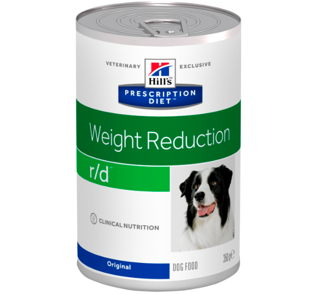 Hills Prescription Diet r/d vådfoder på dåser til hunde med vægtproblemer 12x350g