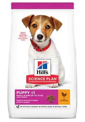 Hills hvalpefoder - Tørfoder til små hvalpe mellem 4mdr og 1 år med kylling og kalkun