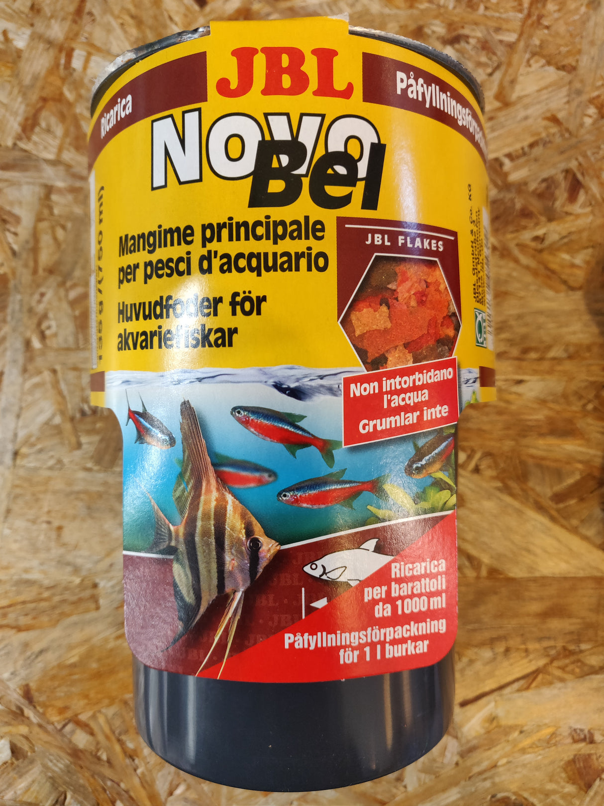 Fiskefoder, flager. JBL NovoBel Refill beholder