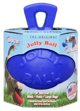 Jolly Ball med håndtag - holdbar fodbold til heste & hunde 20cm