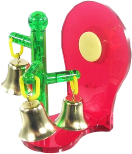 Et Fugle aktivitet, sjovt & udfordrende roterende klokke spil legetøj med røde og grønne farver. (Mærke: JW)
