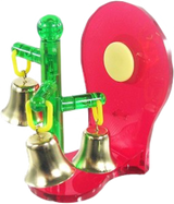 Et Fugle aktivitet, sjovt & udfordrende roterende klokke spil legetøj med røde og grønne farver. (Mærke: JW)