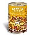 Lily's Kitchen tilbyder et nærende Lily's Kitchen - Great British Breakfast - vådfoder til hunde med pølsekød af vildt, skinke og haricot bønner dåse til din hund.