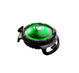 Et sort Orbiloc ur med grønt lys på, med høj synlighed.