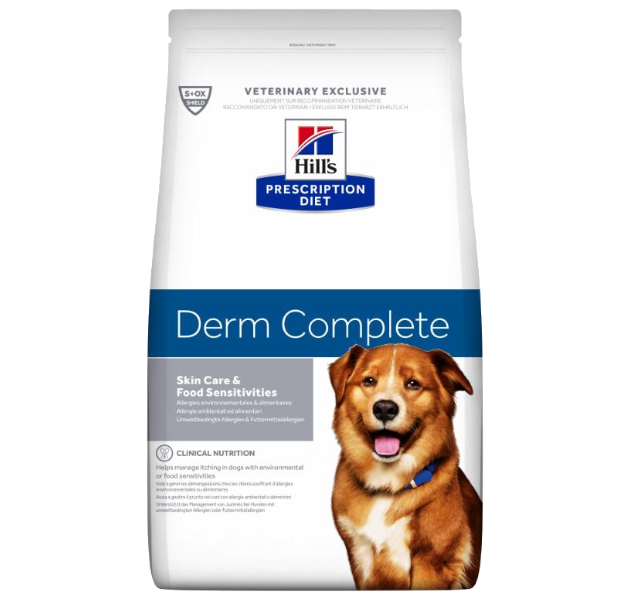 Hill's PRESCRIPTION DIET Derm Complete Environmental/Food Sensitivities tørfoder til hunde med æg & ris
