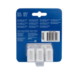 En pakke med tre Refill væske til Gø halsbånd med spray fra PetSafe batterier i en pakke, egnet til brug med vibrations- og gøhalsbånd-enhederne.