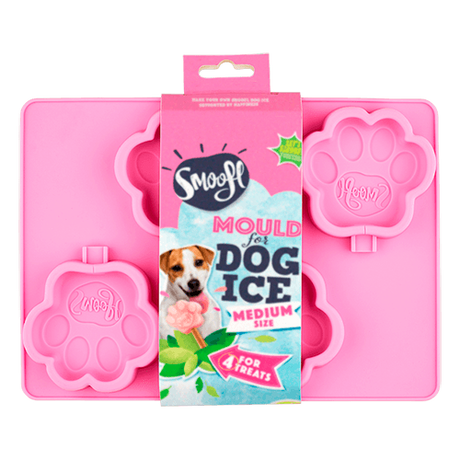 Smoofl is form til, at lave is til hunde med bl.a. Smoofl is mix til hunde - flere størrelser.