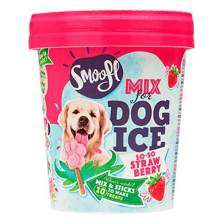 Smoofl is mix til hunde med Jordbærsmag