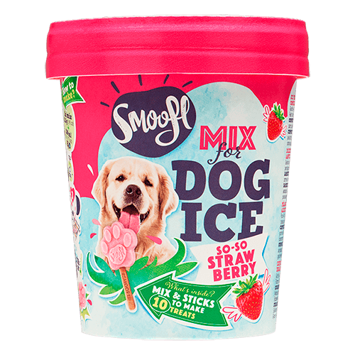 Smoofl is mix til hunde med Jordbærsmag