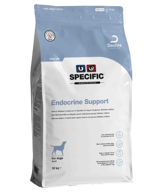 Specific CED-DM Endokrine - ernæringsmæssig støtte til hunde med diabetes og andre endokrine lidelser såsom hypothyroidisme og Cushings sygdom 12kg.