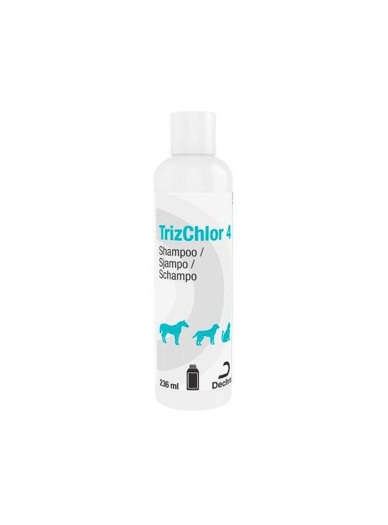 Analytisk essens behandle TrizChlor 4 Shampoo 230ml - klorhexidinshampoo til hunde med hudinfekt – Os  med kæledyr.dk