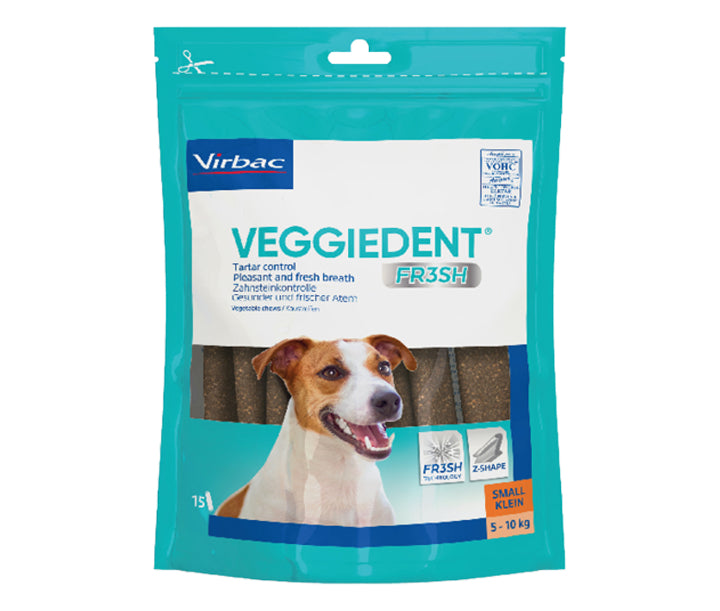 Virbac veggiedent small 15 stk - Velegnet til hunde mellem 5-10 kg.
