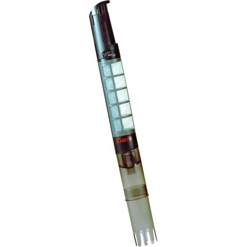En vandskift pen med en sort spids og en hvid spids, også kendt som en Slamsuger automatisk fra Eheim til akvarier pen.