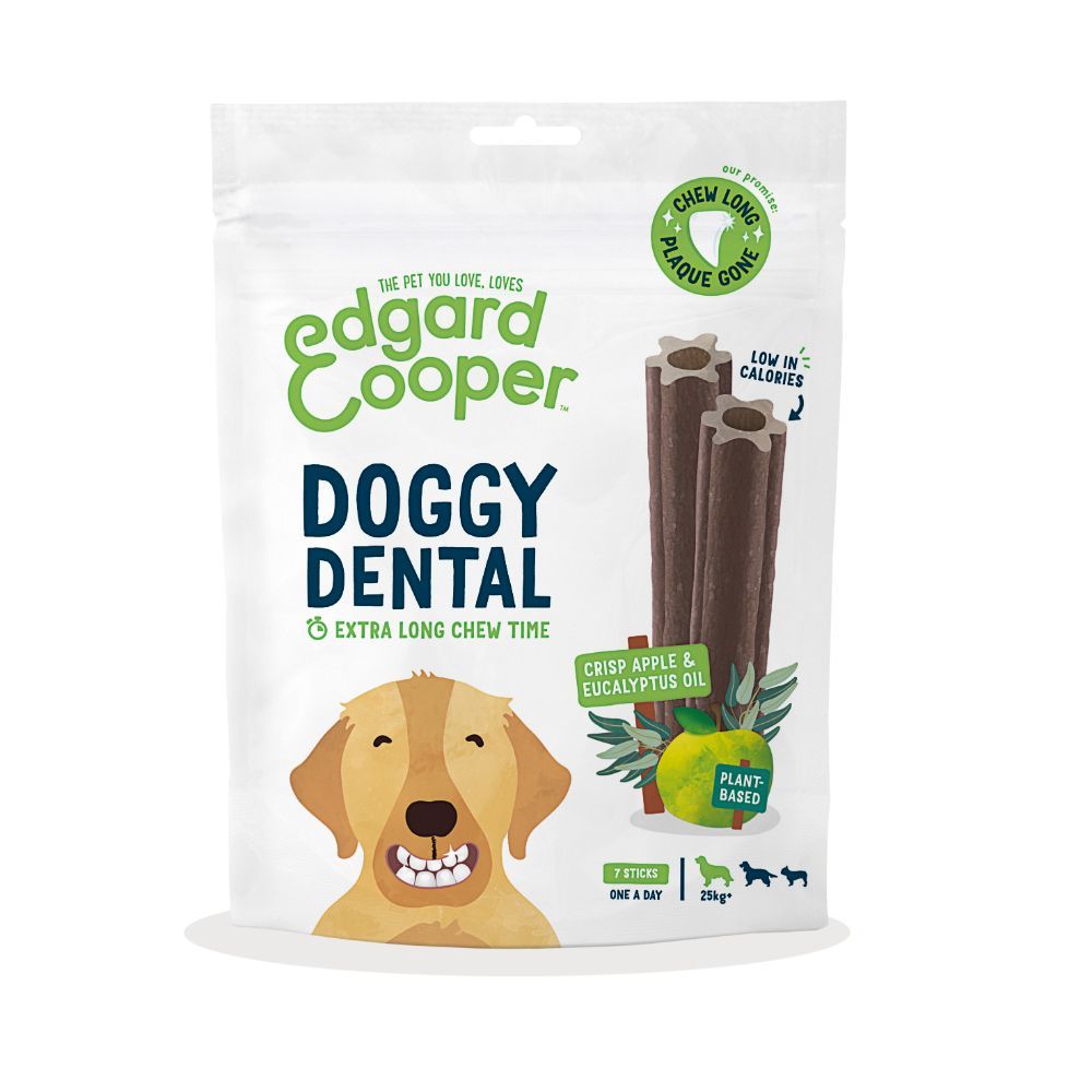 Dentalsticks fra Doggy Dental Æble & Eucalyptus | Large, også god til hvalpe og allergihunde
