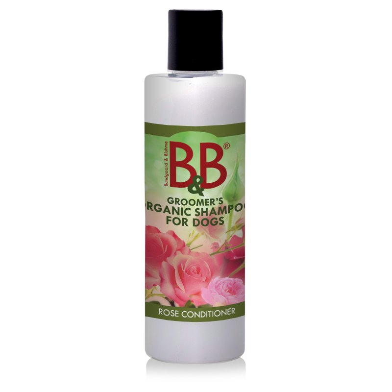 Pelspleje hund og kat - B&B økologisk hundebalsam med Rosenolie - Hvor kæledyr ville handle - Foderboxen.dk