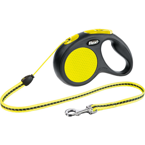 Flexi New Neon Classic, udtrækkelig rund hundesnor