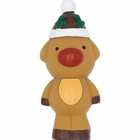 Et Pivedyr Latex legetøj med julehue på, fra mærket GOOD BOY.