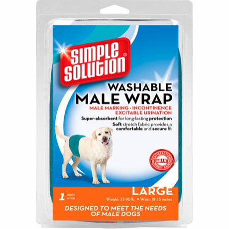 Simple Solution Vaskbar MAVEBÅND til HANHUNDE - God kvalitet, rigtig god pasform!