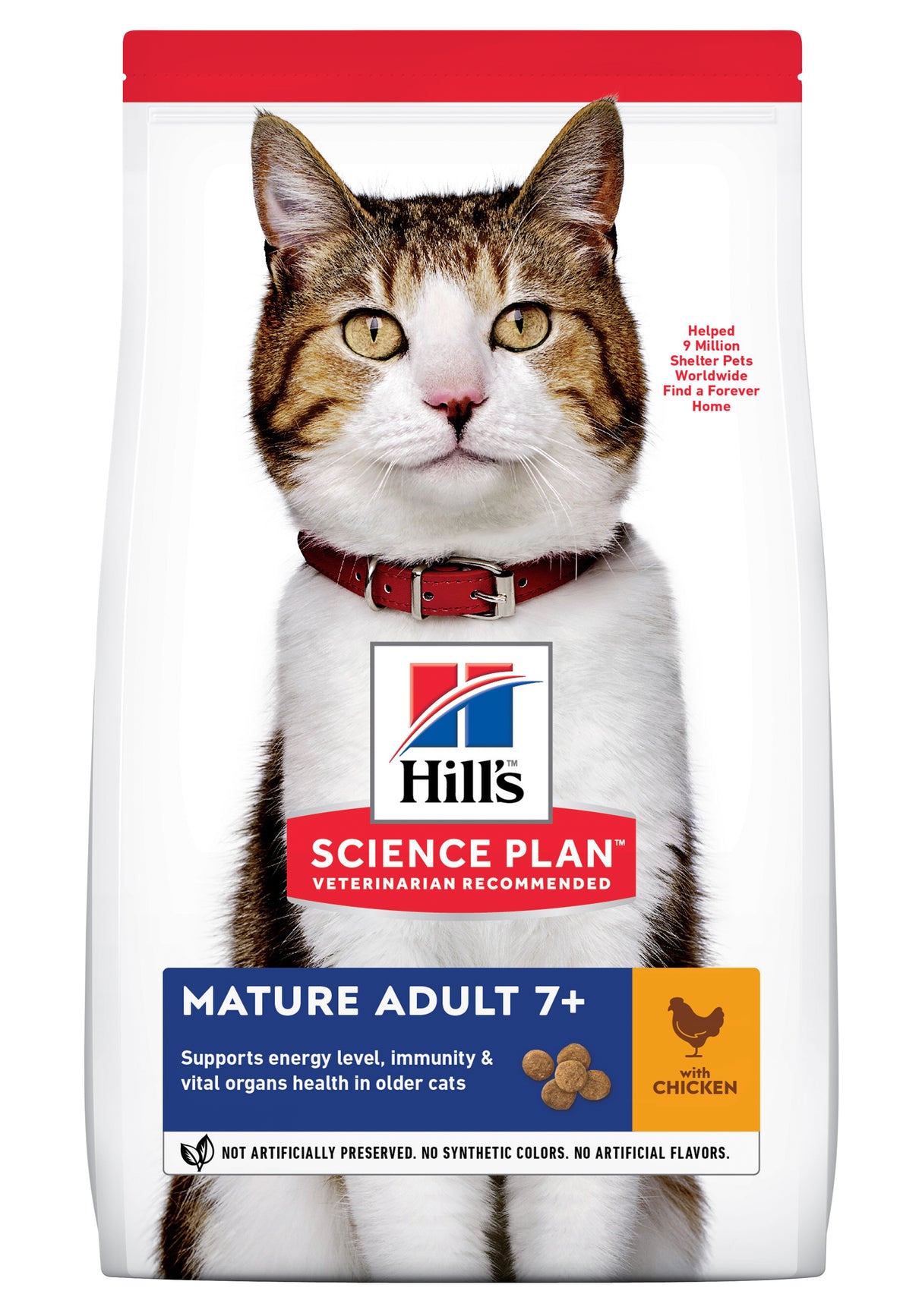 Beskrivelse: Hills Science Plan voksen/senior kattemad med kylling.
